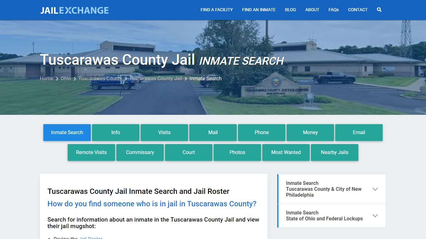 Inmate Search: Roster & Mugshots - Tuscarawas County Jail, OH